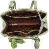 image:imageWrangler Floral Whisper Satchel Bags for Women Vintage Embroidered Purse with Shoulder StrapGreen