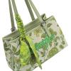 image:imageWrangler Floral Whisper Satchel Bags for Women Vintage Embroidered Purse with Shoulder StrapGreen