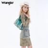 image:imageWrangler Floral Whisper Satchel Bags for Women Vintage Embroidered Purse with Shoulder StrapTurquoise