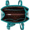 image:imageWrangler Floral Whisper Satchel Bags for Women Vintage Embroidered Purse with Shoulder StrapTurquoise
