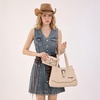 image:imageMontana West Wrangler Wallets for Women Western Buckle RFID Blocking Wallet Credit Card HolderBeige