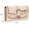 image:imageMontana West Wrangler Wallets for Women Western Buckle RFID Blocking Wallet Credit Card HolderBeige