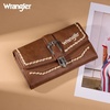 image:imageMontana West Wrangler Wallets for Women Western Buckle RFID Blocking Wallet Credit Card HolderBrown