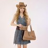 image:imageMontana West Wrangler Wallets for Women Western Buckle RFID Blocking Wallet Credit Card HolderKhaki