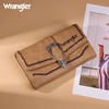 image:imageMontana West Wrangler Wallets for Women Western Buckle RFID Blocking Wallet Credit Card HolderKhaki