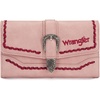 image:imageMontana West Wrangler Wallets for Women Western Buckle RFID Blocking Wallet Credit Card HolderDeep Pink