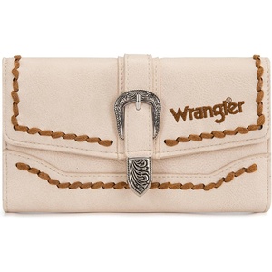 image:imageMontana West Wrangler Wallets for Women Western Buckle RFID Blocking Wallet Credit Card HolderBeige