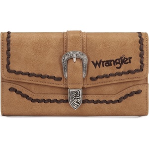 image:imageMontana West Wrangler Wallets for Women Western Buckle RFID Blocking Wallet Credit Card HolderKhaki