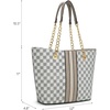 image:imageMontana West Tote Bag for Women Chain Tophandle HandbagsBeigeGrey