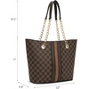 image:imageMontana West Tote Bag for Women Chain Tophandle HandbagsCoffeeBrown