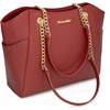 image:imageMontana West Tote Bag for Women Chain Tophandle HandbagsM Fiery Red