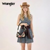 image:imageWrangler Vintage Floral Print Hobo Bag Braided Handle Shoulder Bag for WomenBlack