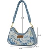 image:imageWrangler Vintage Floral Print Hobo Bag Braided Handle Shoulder Bag for WomenJean