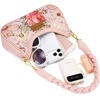 image:imageWrangler Vintage Floral Print Hobo Bag Braided Handle Shoulder Bag for WomenPink