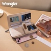 image:imageX Wrangler Womens Wallets Bifold Wristlet Wallets for Women Large Capacity Credit Card Wallet with ID WindowApricot