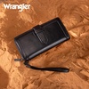 image:imageX Wrangler Womens Wallets Bifold Wristlet Wallets for Women Large Capacity Credit Card Wallet with ID WindowBlack