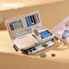 image:imageX Wrangler Womens Wallets Bifold Wristlet Wallets for Women Large Capacity Credit Card Wallet with ID WindowFloralapricot