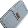 image:imageX Wrangler Womens Wallets Bifold Wristlet Wallets for Women Large Capacity Credit Card Wallet with ID WindowJeans Blue