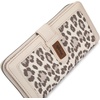 image:imageX Wrangler Womens Wallets Bifold Wristlet Wallets for Women Large Capacity Credit Card Wallet with ID WindowLeopard Beige