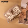 image:imageX Wrangler Womens Wallets Bifold Wristlet Wallets for Women Large Capacity Credit Card Wallet with ID WindowLeopard Khaki