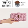 image:imageX Wrangler Womens Wallets Bifold Wristlet Wallets for Women Large Capacity Credit Card Wallet with ID WindowLeopard Pink