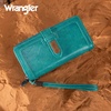 image:imageX Wrangler Womens Wallets Bifold Wristlet Wallets for Women Large Capacity Credit Card Wallet with ID WindowTurquoise