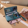 image:imageX Wrangler Womens Wallets Bifold Wristlet Wallets for Women Large Capacity Credit Card Wallet with ID WindowTurquoise