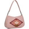 image:imageWrangler Western Shoulder Bag for Women Small Purse Aztec Hobo Bag HandBag with Detachable StrapBpink