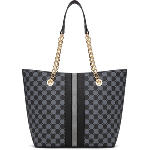 image:imageMontana West Tote Bag for Women Chain Tophandle HandbagsGreyBlack