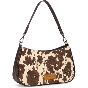 image:imageWrangler Western Shoulder Bag for Women Small Purse Aztec Hobo Bag HandBag with Detachable StrapCow Coffee