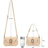 image:imageWrangler Shoulder Bag for Women Western Leopard Hobo Purse Small Underarm Handbag with Buckle Studs amp Crossbody StrapTan