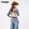 image:imageWrangler Shoulder Bag for Women Western Leopard Hobo Purse Small Underarm Handbag with Buckle Studs amp Crossbody StrapTan