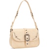 image:imageWrangler Shoulder Bag for Women Western Leopard Hobo Purse Small Underarm Handbag with Buckle Studs amp Crossbody StrapTan