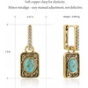 image:imageWrangler Couture Turquoise Jewelry for Women Turquoise Earrings for Women Western Jewelry Western Country EarringsGoldTurquoise