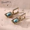 image:imageWrangler Couture Turquoise Jewelry for Women Turquoise Earrings for Women Western Jewelry Western Country EarringsGoldTurquoise