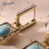 image:imageWrangler Couture Turquoise Jewelry for Women Turquoise Earrings for Women Western Jewelry Western Country EarringsGoldTurquoise