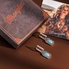 image:imageWrangler Couture Turquoise Jewelry for Women Turquoise Earrings for Women Western Jewelry Western Country EarringsSilverTurquoise