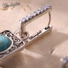 image:imageWrangler Couture Turquoise Jewelry for Women Turquoise Earrings for Women Western Jewelry Western Country EarringsSilverTurquoise