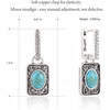 image:imageWrangler Couture Turquoise Jewelry for Women Turquoise Earrings for Women Western Jewelry Western Country EarringsSilverTurquoise