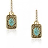 image:imageWrangler Couture Turquoise Jewelry for Women Turquoise Earrings for Women Western Jewelry Western Country EarringsGoldTurquoise