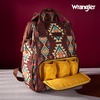 image:imageMontana West Wrangler Diaper Bag Backpack Aztec Callie Bag Travel Backpack Purses Western MultiFunction Baby Bags for Mom3pcs Coffee