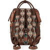 image:imageMontana West Wrangler Diaper Bag Backpack Aztec Callie Bag Travel Backpack Purses Western MultiFunction Baby Bags for Mom3pcs Coffee