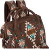 image:imageMontana West Wrangler Diaper Bag Backpack Aztec Callie Bag Travel Backpack Purses Western MultiFunction Baby Bags for Mom3pcs Coffee