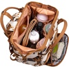 image:imageMontana West Wrangler Diaper Bag Backpack Aztec Callie Bag Travel Backpack Purses Western MultiFunction Baby Bags for Mom3pcs Cow Print Brown
