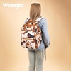 image:imageMontana West Wrangler Diaper Bag Backpack Aztec Callie Bag Travel Backpack Purses Western MultiFunction Baby Bags for Mom3pcs Cow Print Brown