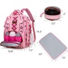 image:imageMontana West Wrangler Diaper Bag Backpack Aztec Callie Bag Travel Backpack Purses Western MultiFunction Baby Bags for Mom3pcs Pink
