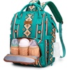 image:imageMontana West Wrangler Diaper Bag Backpack Aztec Callie Bag Travel Backpack Purses Western MultiFunction Baby Bags for MomGreen