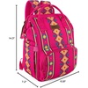image:imageMontana West Wrangler Diaper Bag Backpack Aztec Callie Bag Travel Backpack Purses Western MultiFunction Baby Bags for MomHot Pink