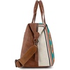 image:imageWrangler Duffel Bag for Women Large Travel Weekender Bag Designer Cactus Print Carry On BagsCanvas CottonAztec Beige