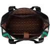 image:imageWrangler Duffel Bag for Women Large Travel Weekender Bag Designer Cactus Print Carry On BagsCanvas CottonBlack